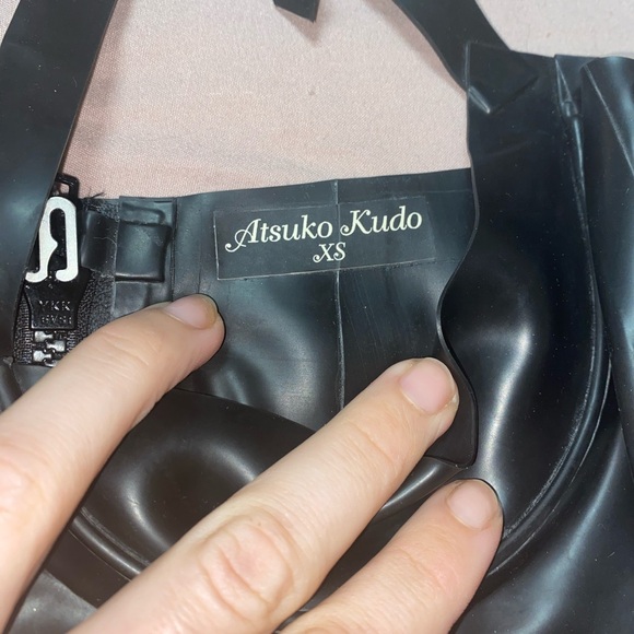 Atsuko Kudo 1/2 cup latex halter mini dress - Picture 12 of 12